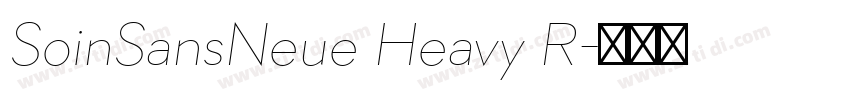 SoinSansNeue Heavy R字体转换